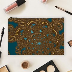 Fractal Abstract Cosmetic Bag (large) by Bajindul