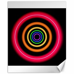 Neon Light Abstract Canvas 16  X 20  by Bajindul