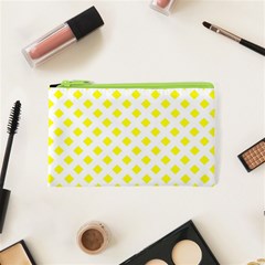 Yellow White Cosmetic Bag (xs) by HermanTelo