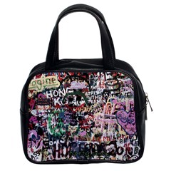 Graffiti Wall Background Classic Handbag (two Sides) by Pakrebo