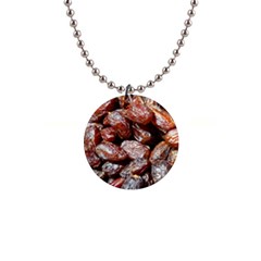 Dates Fruit Sweet Dry Food 1  Button Necklace by Pakrebo