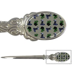 Gothic Girl Rose Grey Pattern Letter Opener by snowwhitegirl