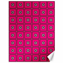 Pink Pattern Squares Canvas 36  X 48  by HermanTelo