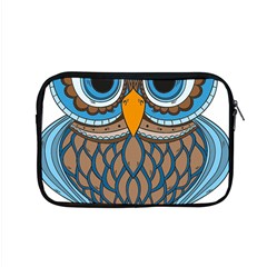 Owl Drawing Art Vintage Clothing Blue Feather Apple Macbook Pro 15  Zipper Case by Sudhe