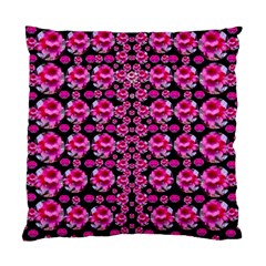 Floral To Be Happy Of In Soul And Mind Decorative Standard Cushion Case (one Side) by pepitasart