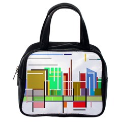 Business Finance Statistics Graphic Classic Handbag (one Side) by Simbadda