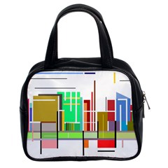 Business Finance Statistics Graphic Classic Handbag (two Sides) by Simbadda