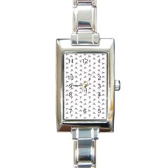 Cycling Motif Design Pattern Rectangle Italian Charm Watch by dflcprintsclothing