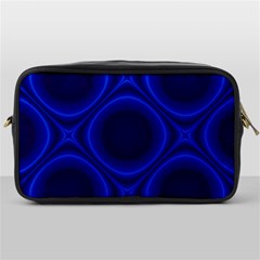 Abstract Background Design Blue Black Toiletries Bag (one Side) by Sudhe