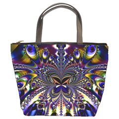 Abstract Art Artwork Fractal Design Art Pattern Bucket Bag by Pakrebo