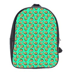 Tropical Aqua Avocadoes School Bag (large) by snowwhitegirl