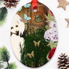 Vintage Llorona Collage Ornament (oval) by snowwhitegirl