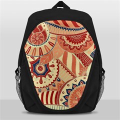 Pop Art Paisley Flowers Ornaments Multicolored 4 Backpack Bag by EDDArt