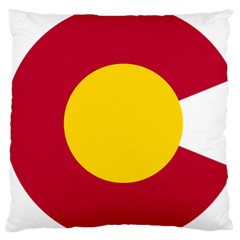 Colorado State Flag Symbol Large Flano Cushion Case (one Side) by FlagGallery