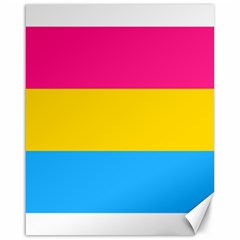 Pansexual Pride Flag Canvas 16  X 20  by lgbtnation