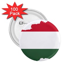 Hungary Country Europe Flag 2 25  Buttons (100 Pack)  by Sapixe