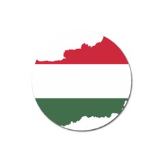 Hungary Country Europe Flag Magnet 3  (round) by Sapixe