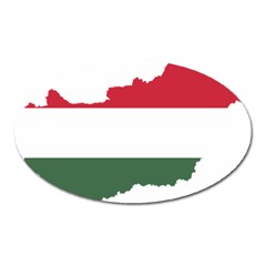 Hungary Country Europe Flag Oval Magnet by Sapixe