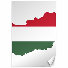 Hungary Country Europe Flag Canvas 24  X 36  by Sapixe