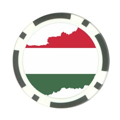 Hungary Country Europe Flag Poker Chip Card Guard (10 Pack) by Sapixe