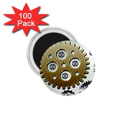 Gear Background Sprocket 1 75  Magnets (100 Pack)  by HermanTelo