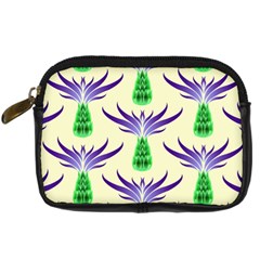 Thistles Purple Flora Flowering Digital Camera Leather Case by Pakrebo