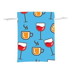 Cups And Mugs Blue Lightweight Drawstring Pouch (s) by HermanTelo