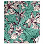 Vintage Floral Pattern Canvas 8  x 10  8.15 x9.66  Canvas - 1