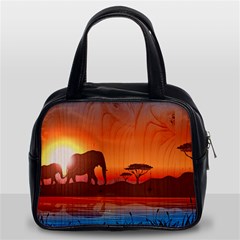 African Background Classic Handbag (two Sides) by Simbadda