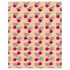 Cherries An Bats Peach Drawstring Bag (small) by snowwhitegirl