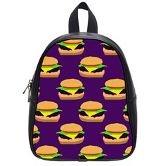 Burger Pattern School Bag (small) by bloomingvinedesign