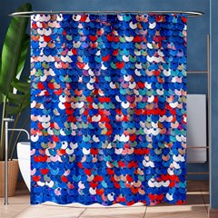 Funky Sequins Shower Curtain 60  X 72  (medium)  by essentialimage