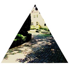 Hot Day In Dallas 1 Wooden Puzzle Triangle by bestdesignintheworld