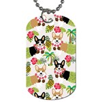 Corgis Pattern Dog Tag (Two Sides) Front