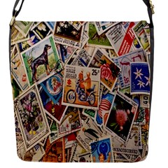 Stamp Flap Closure Messenger Bag (s) by ArtworkByPatrick