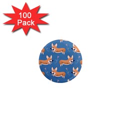 Corgi Patterns 1  Mini Magnets (100 Pack)  by Sudhe