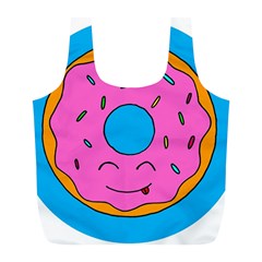 Donut Doughnut Dessert Clip Art Full Print Recycle Bag (l) by Simbadda