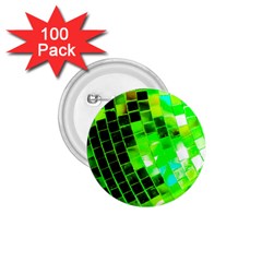 Green Disco Ball 1 75  Buttons (100 Pack)  by essentialimage