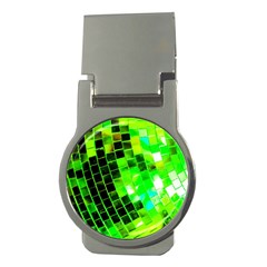 Green Disco Ball Money Clips (round)  by essentialimage