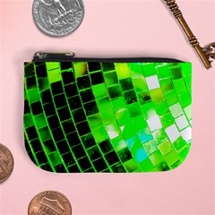 Green Disco Ball Mini Coin Purse by essentialimage