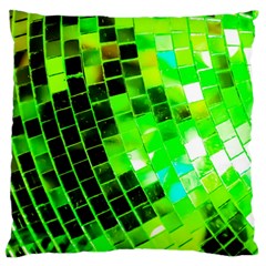 Green Disco Ball Standard Flano Cushion Case (two Sides) by essentialimage