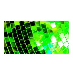 Green Disco Ball Satin Wrap by essentialimage