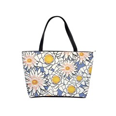 Flowers Pattern Lotus Lily Classic Shoulder Handbag by HermanTelo