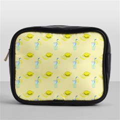 Lemonade Polkadots Mini Toiletries Bag (one Side) by bloomingvinedesign