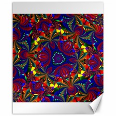 Kaleidoscope Pattern Ornament Canvas 11  X 14  by Simbadda