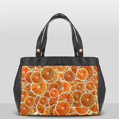 Oranges Background Texture Pattern Oversize Office Handbag by Simbadda