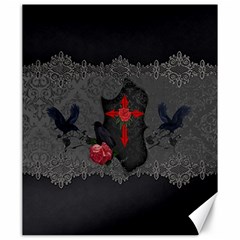 The Crows With Cross Canvas 20  X 24  by FantasyWorld7