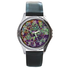 Background Design Art Artwork Round Metal Watch by Wegoenart