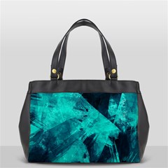 Background Texture Pattern Blue Oversize Office Handbag (2 Sides) by Wegoenart