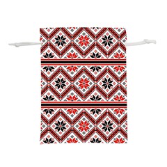 Folklore Ethnic Pattern Background Lightweight Drawstring Pouch (l) by Vaneshart